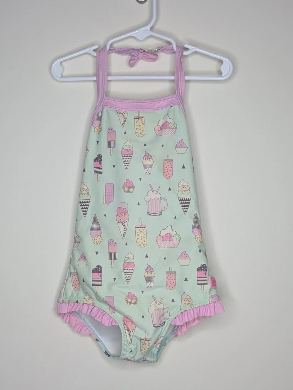 Ruffle Butts Mint Ice Cream Print One-Piece Swimsuit 5